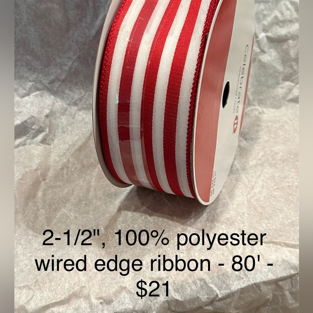 2-1/2" Wired Edge Ribbon